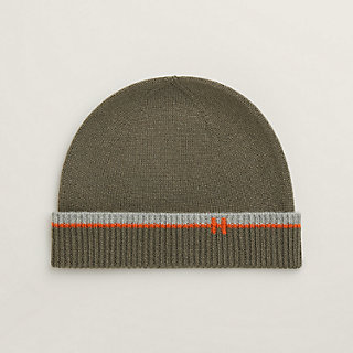 HERMES グレー ニット帽 HERMES Heaven beanie グレー